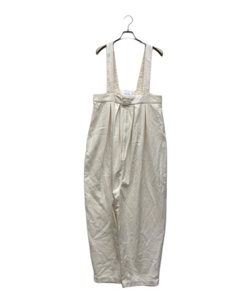 solamonat poche（ソラモナ ポッシェ）solamonat poche (ソラモナ ポッシェ) ウールタックオーバーオール アイボリー サイズ:表記無しの古着・服飾アイテム