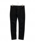 MINEDENIMマインデニム）の古着「スーパースリムストレッチ5ポケットデニムパンツ」｜ブラック