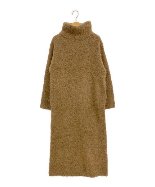 Plage（プラージュ）Plage (プラージュ) ALPACA BOUCLE ワンピース キャメル サイズ:36の古着・服飾アイテム
