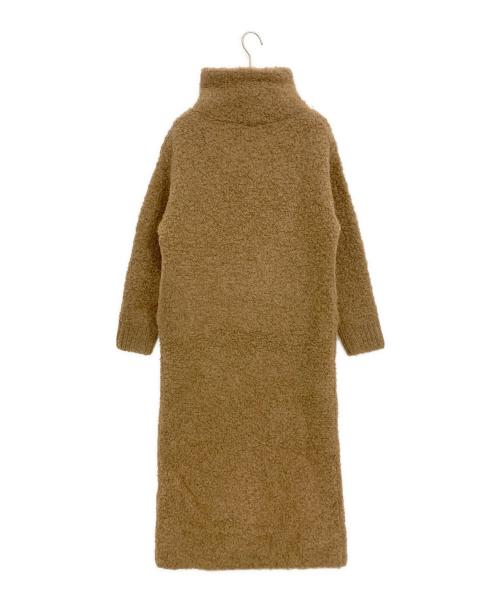 Plage（プラージュ）Plage (プラージュ) ALPACA BOUCLE ワンピース キャメル サイズ:36の古着・服飾アイテム
