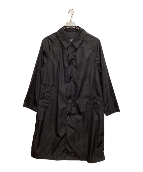 BEAMS F（ビームスエフ）BEAMS F (ビームスエフ) ラグランスリーブ ステンカラーコート ブラック サイズ:46の古着・服飾アイテム