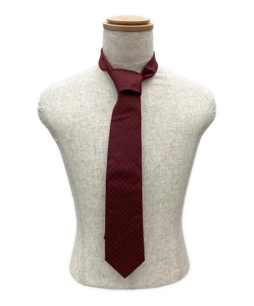 GUCCI（グッチ）GUCCI (グッチ) GG柄ネクタイ レッド サイズ:表記無の古着・服飾アイテム