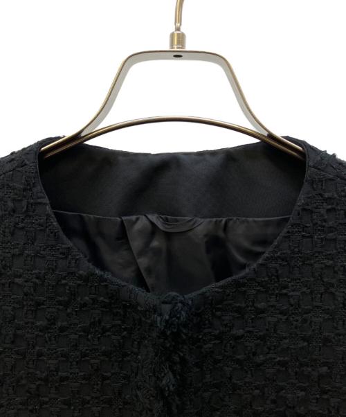 ANAYI（アナイ）ANAYI (アナイ) チェックツィードジャケット ブラック サイズ:38　の古着・服飾アイテム