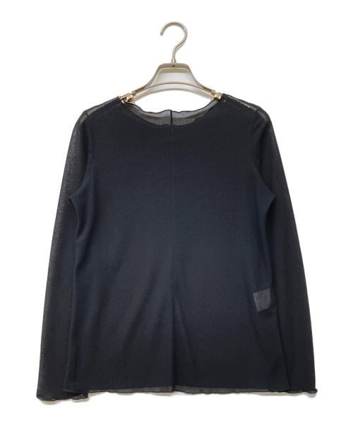 ANAYI（アナイ）ANAYI (アナイ) シアージャージー プルオーバー ブラック サイズ:36の古着・服飾アイテム