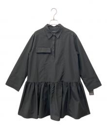 anuans（アニュアンス）の古着「ギャザーフレアミニワンピース」｜ブラック