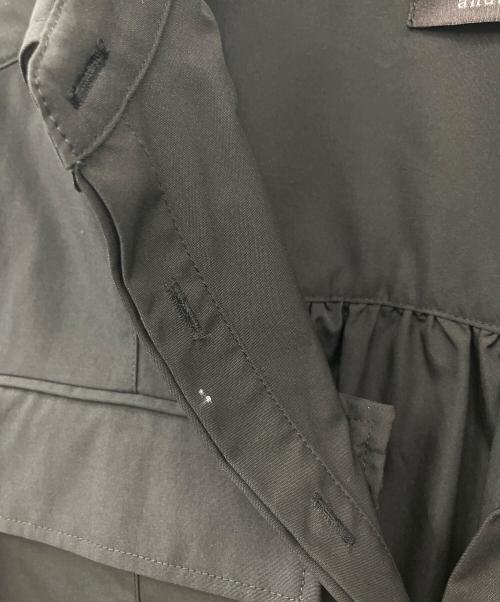 anuans（アニュアンス）anuans (アニュアンス) ギャザーフレアミニワンピース ブラック サイズ:Fの古着・服飾アイテム