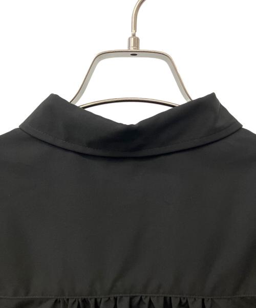 anuans（アニュアンス）anuans (アニュアンス) ギャザーフレアミニワンピース ブラック サイズ:Fの古着・服飾アイテム