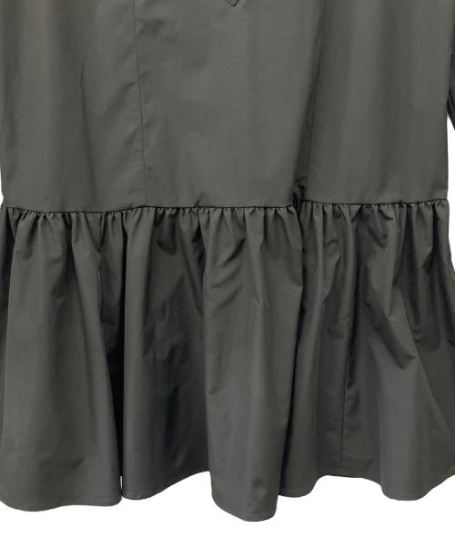 anuans（アニュアンス）anuans (アニュアンス) ギャザーフレアミニワンピース ブラック サイズ:Fの古着・服飾アイテム