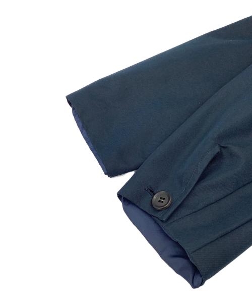 ironari（イロナリ）ironari (イロナリ) ノーカラーロングサクラコート ネイビーの古着・服飾アイテム