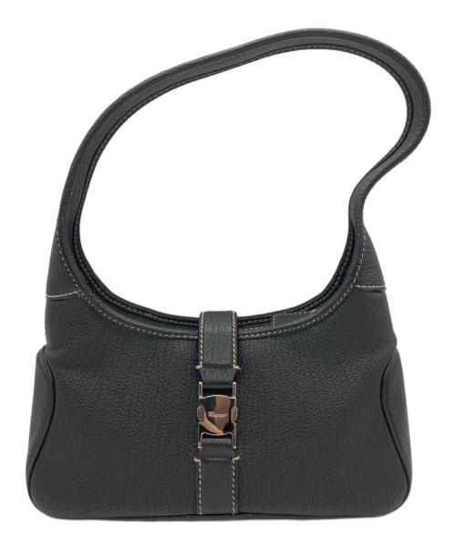 Salvatore Ferragamo（サルヴァトーレ フェラガモ）Salvatore Ferragamo (サルヴァトーレ フェラガモ) セミショルダーバッグ ブラックの古着・服飾アイテム