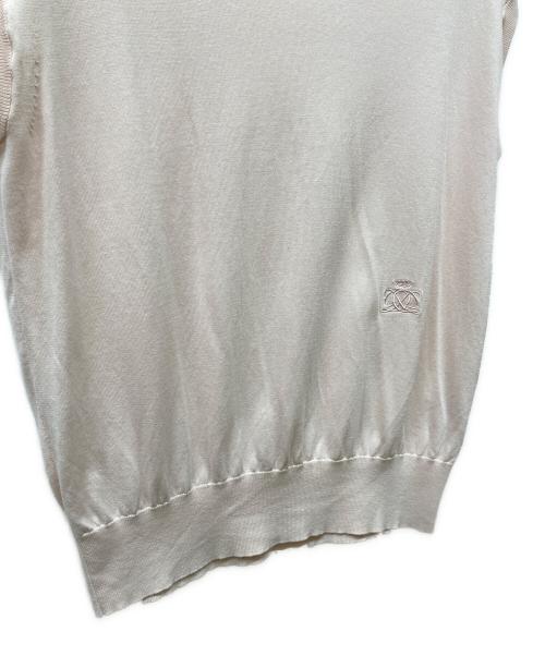 DRAWER（ドゥロワー）DRAWER (ドゥロワー) 16G天竺編みノースリーブニット ピンク サイズ:-の古着・服飾アイテム