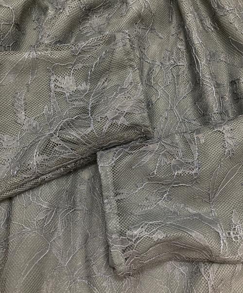 CELFORD（セルフォード）CELFORD (セルフォード) ギャザースリーブレースブラウス ネイビー サイズ:SIZE 36 未使用品の古着・服飾アイテム