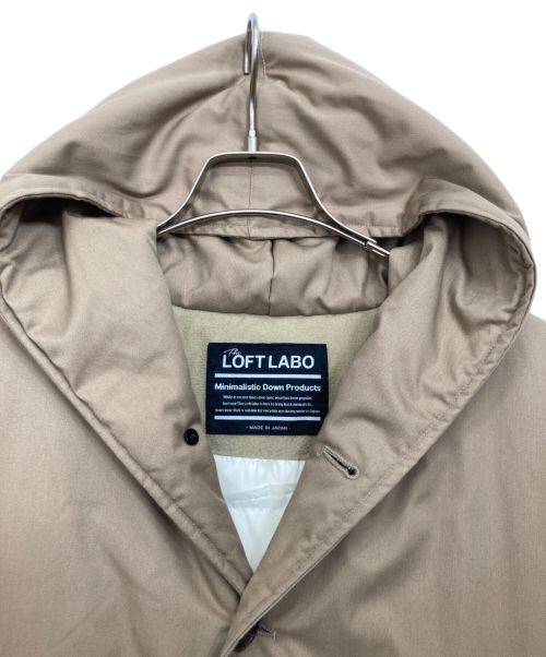 THE LOFTLABO（ザロフトラボ）THE LOFTLABO (ザロフトラボ) WIISフーデットロングダウンコート ブラウン サイズ:1の古着・服飾アイテム