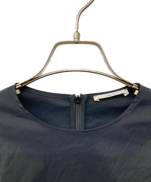 YORI（ヨリ）YORI (ヨリ) サークルフリルスリーブブラウス ブラック サイズ:FREEの古着・服飾アイテム