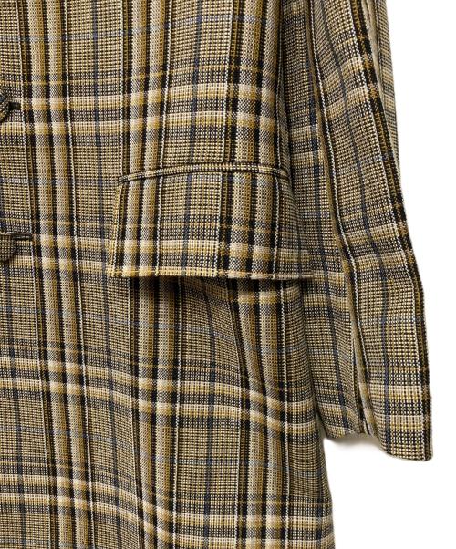 PRADA（プラダ）PRADA (プラダ) エルボパッチチェックチェスターコート サイズ:44の古着・服飾アイテム