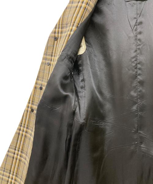 PRADA（プラダ）PRADA (プラダ) エルボパッチチェックチェスターコート サイズ:44の古着・服飾アイテム