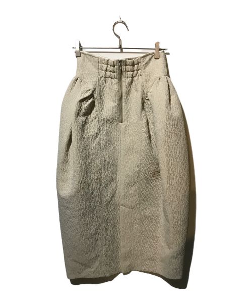 uncrave（アンクレイヴ）uncrave (アンクレイヴ) シャイニージャガード スカート アイボリー サイズ:1の古着・服飾アイテム