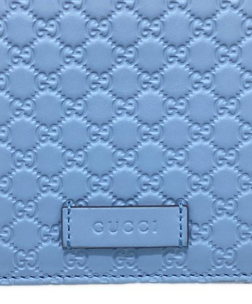 GUCCI（グッチ）GUCCI (グッチ) ショルダーウォレット ライトブルーの古着・服飾アイテム