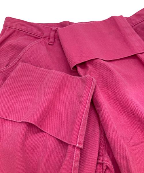 COMME des GARCONS HOMME PLUS（コムデギャルソンオムプリュス）COMME des GARCONS HOMME PLUS (コムデギャルソンオムプリュス) ロールアップデニムパンツ ピンク サイズ:XSの古着・服飾アイテム