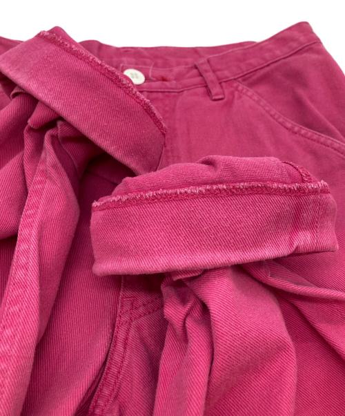 COMME des GARCONS HOMME PLUS（コムデギャルソンオムプリュス）COMME des GARCONS HOMME PLUS (コムデギャルソンオムプリュス) ロールアップデニムパンツ ピンク サイズ:XSの古着・服飾アイテム