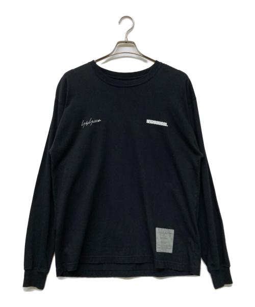 Yohji Yamamoto pour homme（ヨウジヤマモト プールオム）Yohji Yamamoto pour homme (ヨウジヤマモト プールオム) NEIGHBORHOOD (ネイバーフッド) クルーネックロングスリーブカットソー ブラック サイズ:Mの古着・服飾アイテム