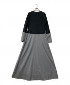 mtmodelistエムティーモデリスト）の古着「コンビネーションワンピース」｜ブラック×グレー