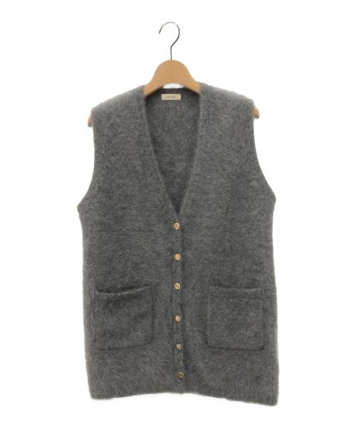 DES PRES（デ プレ）DES PRES (デ プレ) フォックスカシミヤ Vネックベスト グレー サイズ:ＳＩＺＥ　ＦＲＥＥの古着・服飾アイテム