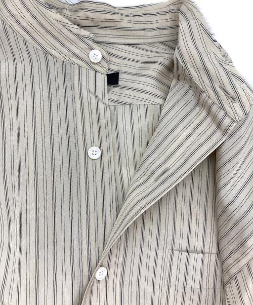 YLEVE（イレーヴ）YLEVE (イレーヴ) エステートキュプラストライプシャツ ベージュ サイズ:1の古着・服飾アイテム