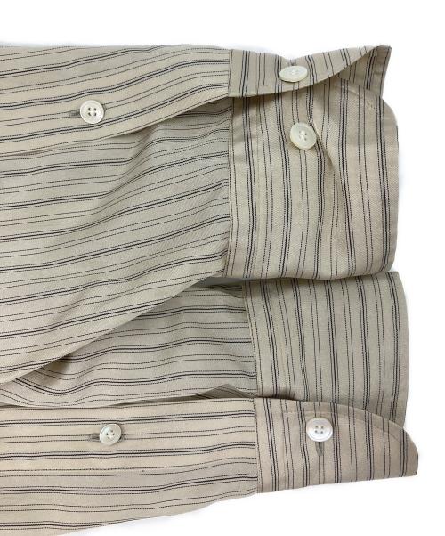 YLEVE（イレーヴ）YLEVE (イレーヴ) エステートキュプラストライプシャツ ベージュ サイズ:1の古着・服飾アイテム