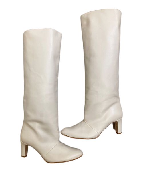 carmen salas（カルメンサラス）Carmen Salas (カルメンサラス) LONG BOOTS アイボリー サイズ:39の古着・服飾アイテム