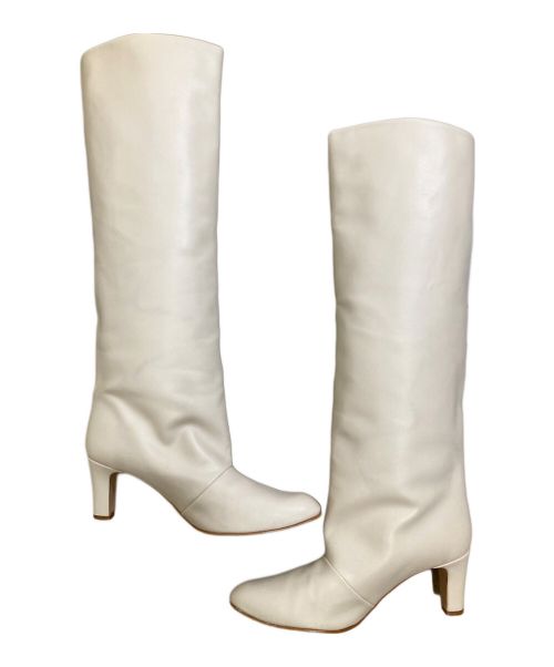carmen salas（カルメンサラス）Carmen Salas (カルメンサラス) LONG BOOTS アイボリー サイズ:39の古着・服飾アイテム