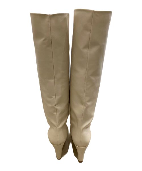 carmen salas（カルメンサラス）Carmen Salas (カルメンサラス) LONG BOOTS アイボリー サイズ:39の古着・服飾アイテム