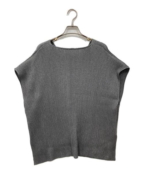SPECCHIO（スペッチオ）SPECCHIO (スペッチオ) ノースリーブプリーツブラウス グレー サイズ:40の古着・服飾アイテム