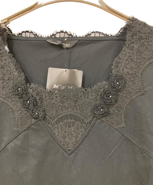 INGEBORG（インゲボルグ）INGEBORG (インゲボルグ) 半袖レースワンピース ブラック サイズ:SIZE 4 未使用品の古着・服飾アイテム
