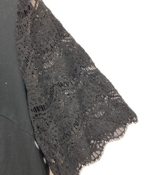 INGEBORG（インゲボルグ）INGEBORG (インゲボルグ) 半袖レースワンピース ブラック サイズ:SIZE 4 未使用品の古着・服飾アイテム