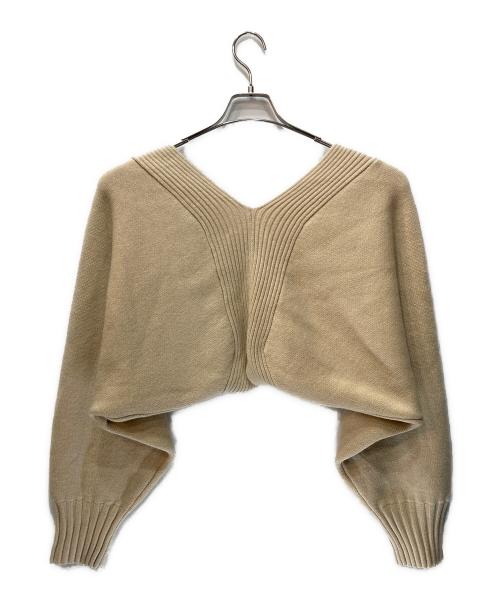 TODAYFUL（トゥデイフル）TODAYFUL (トゥデイフル) Doubleface Sleeve Knit ベージュ サイズ:Freeの古着・服飾アイテム