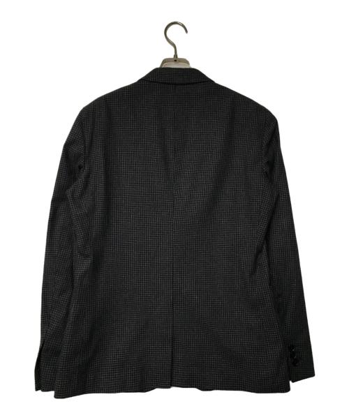 LACOSTE（ラコステ）LACOSTE (ラコステ) チェックフランネルテーラードジャケット VH1537 グレー サイズ:48の古着・服飾アイテム