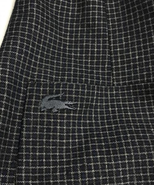 LACOSTE（ラコステ）LACOSTE (ラコステ) チェックフランネルテーラードジャケット VH1537 グレー サイズ:48の古着・服飾アイテム