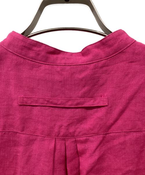 ticca（ティッカ）TICCA (ティッカ) リネンフレンチシャツ ピンク サイズ:Freeの古着・服飾アイテム