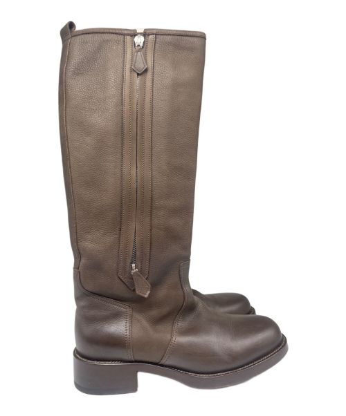 HERMES（エルメス）HERMES (エルメス) ジョッキーブーツ ブラウン サイズ:SIZE 37の古着・服飾アイテム