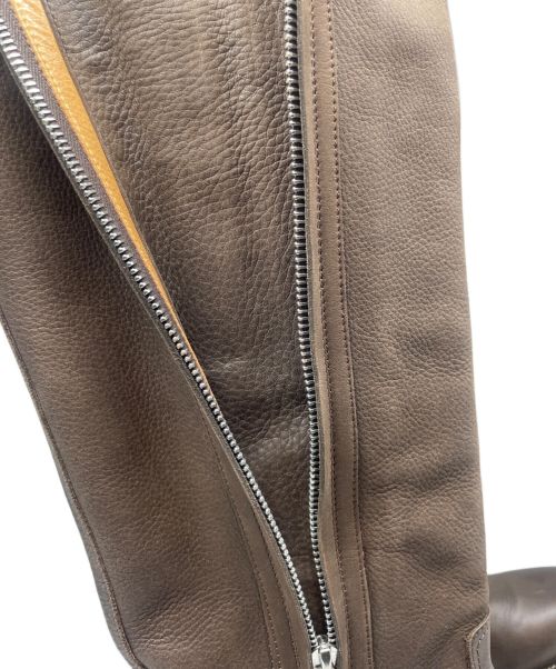 HERMES（エルメス）HERMES (エルメス) ジョッキーブーツ ブラウン サイズ:SIZE 37の古着・服飾アイテム