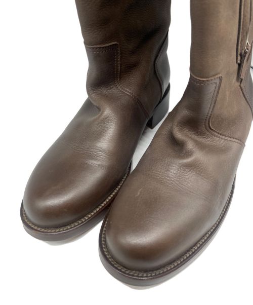 HERMES（エルメス）HERMES (エルメス) ジョッキーブーツ ブラウン サイズ:SIZE 37の古着・服飾アイテム