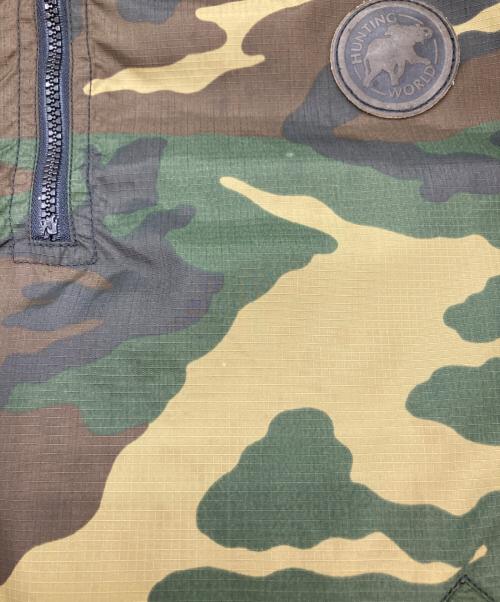 HUNTING WORLD（ハンティングワールド）HUNTING WORLD (ハンティングワールド) ナイロンアノラックパーカー オリーブ サイズ:XLの古着・服飾アイテム