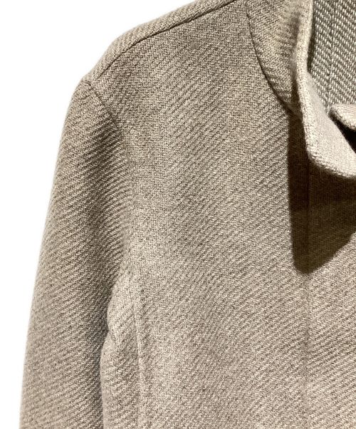 HERMES（エルメス）HERMES (エルメス) Cashmere Jacket（カシミヤジャケット）/マルジェラ期 ベージュ サイズ:36の古着・服飾アイテム
