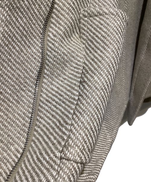 HERMES（エルメス）HERMES (エルメス) Cashmere Jacket（カシミヤジャケット）/マルジェラ期 ベージュ サイズ:36の古着・服飾アイテム