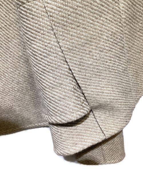 HERMES（エルメス）HERMES (エルメス) Cashmere Jacket（カシミヤジャケット）/マルジェラ期 ベージュ サイズ:36の古着・服飾アイテム