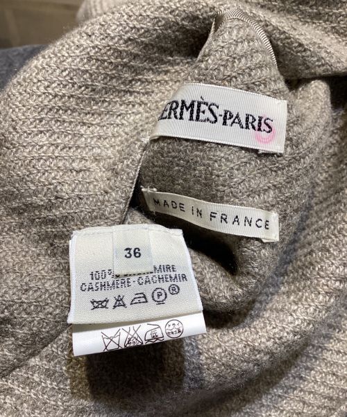 HERMES（エルメス）HERMES (エルメス) Cashmere Jacket（カシミヤジャケット）/マルジェラ期 ベージュ サイズ:36の古着・服飾アイテム