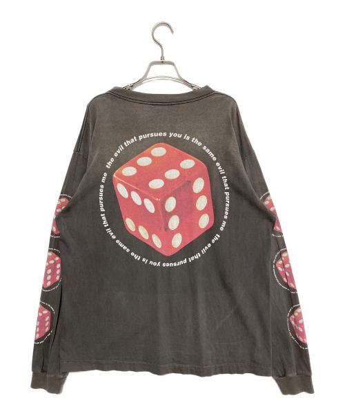 SAINT MICHAEL（セントマイケル）SAINT MICHAEL (セントマイケル) DICE L/S TEE ブラック サイズ:XLの古着・服飾アイテム