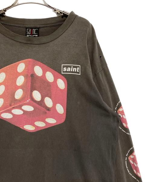 SAINT MICHAEL（セントマイケル）SAINT MICHAEL (セントマイケル) DICE L/S TEE ブラック サイズ:XLの古着・服飾アイテム