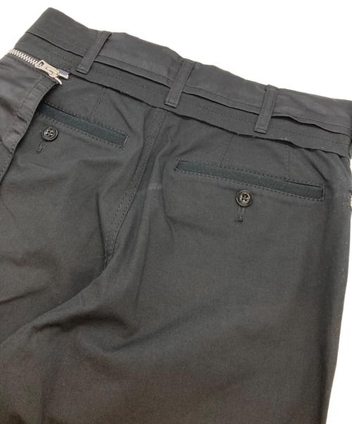 sacai（サカイ）sacai (サカイ) Cotton Oxford Pants ブラックの古着・服飾アイテム